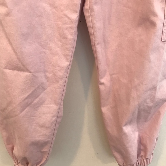 Bardot cargo jogger pants 28 paper bag waist pink heavy cotton preppy weekend - Picture 4 of 13